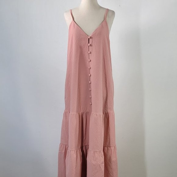 TED BAKER LONDON button through cami dress Sz 2  NEW - Picture 2 of 9